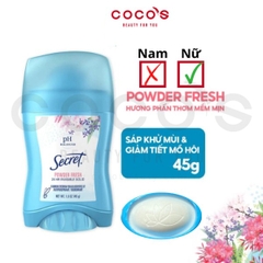 Gel Ngăn Tiết Mồ Hôi Và Khử mùi Secret Nhiều Mùi Hương 73g