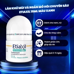 Lăn Khử Mùi Etiaxil Detranspirant Traitement RollOn, lăn Etiaxil, Xịt Khử Mùi Chân Ngăn Mùi (15ml/50ml)