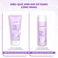 Tinh Chất Tia'm Snail & Azulene Water Essence Cấp Ẩm, Làm Dịu, Phục Hồi Da 180ml
