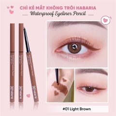 Chì Kẻ Mắt Habaria Waterproof Eyeliner Pencil, Chì Kẻ Mắt Sáp, Chì Kẻ Mắt Mềm Mịn, Lâu Trôi 0.2 gam