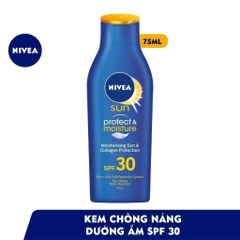 Sữa Chống Nắng Nivea Sun Protect & Moisture SPF30 PA+++ Sữa Chống Nắng Toàn Thân Dưỡng Ẩm Thoáng Mượt 75ml/125ml