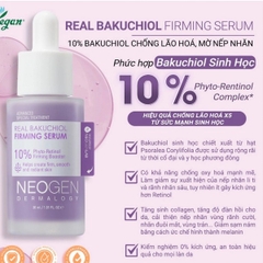 Serum Neogen Dermalogy Real Bakuchiol 10% Firming Ngừa Lão Hóa, Mờ Nếp Nhăn 30ml