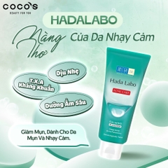 Kem Rửa Mặt Hada Labo Acne Care Calming Cleanser, Sửa Rửa Mặt Cho Da Mụn Và Nhạy Cảm 80g