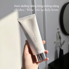 Tinh Chất Dưỡng Thể 9Wishes White Tone-up Body Serum Kem Dưỡng Thể Nâng Tone, Sáng Da 150ml