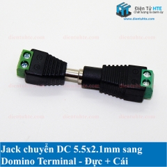 Jack nguồn DC 5.5x2.1mm - DOMINO 2P