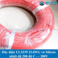 Dây điện đơn Silicon chịu nhiệt UL3239 22AWG