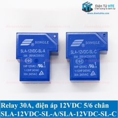 Relay 12V 5 chân - 6 chân T90 30A chính hãng SONGLE SLA-12VDC