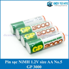 Pin sạc NiMH 1.2V AA No.7 GP1100 1000mAh