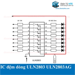 IC đệm dòng ULN2803 ULN2803AG