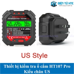 Thiết bị kiểm tra ổ cắm và test RCD hiển thị kỹ thuật số HABOTEST HT107B