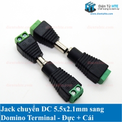 Jack nguồn DC 5.5x2.1mm - DOMINO 2P