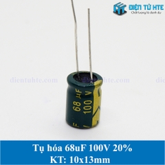 Tụ hóa tần số cao 68uF 100V 20% kích thước 10x13mm
