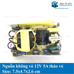 Board nguồn không vỏ 12V 5A tháo vỏ