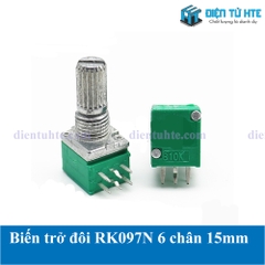 Biến trở Volume đôi RK097G 6 chân 15mm