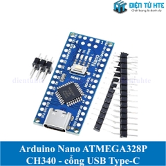 Arduino Nano V3 CH340 - giao tiếp USB TypeC (ATMEGA328 16MHz)