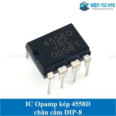 IC Opamp kép 4558D JRC4558D NJM4558D chân cắm DIP-8 loại tốt