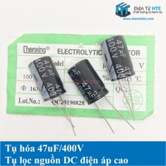 Tụ điện tụ hóa 47uF 400V 16x25mm