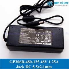 Adapter nguồn AC-DC GP306B-480-125 48V 1.25A Jack DC 5.5x2.1mm (Không kèm dây AC)