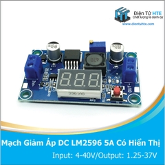 Module giảm áp DC-DC LM2596 5A 75W có hiển thị