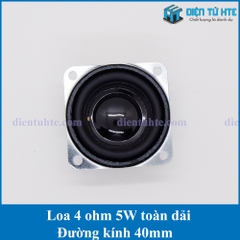 Loa 1.5 inch 4 ohm 5W 40mm toàn dải chuyên dùng cho loa Bluetooth