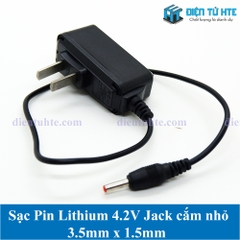 Sạc Pin Lithium 4.2V Jack 3.5x1.5mm cho đèn Pin