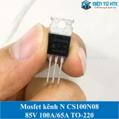 MOSFET kênh N 100N08 CS100N08 85V 100A/65A TO-220