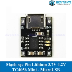 Mạch sạc Pin 4056 TC4056 Mini 1A 4.2V - MicroUSB 5V