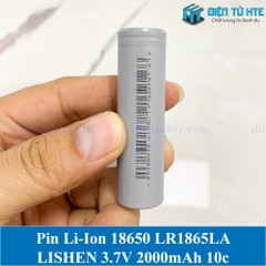 Pin Lithium Ion LS LR1865LA 18650 2000mAh xả 10c Xám chính hãng LISHEN