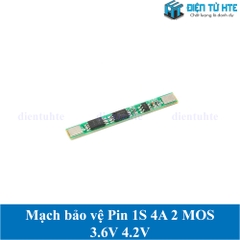 Mạch bảo vệ Pin 1S 4A 2 MOS 3.6V 4.2V