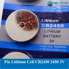 Pin Lithium Cell CR2450 2450 3V (trong vỉ)