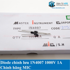 Diode 1N4007 1000V 1A DO-41 chính hãng MIC