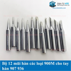 Bộ 12 mũi hàn 900M cho tay hàn 936 907