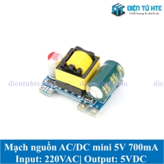 Module nguồn xung mini AC-DC 5V 700mA nhỏ gọn cắm PCB