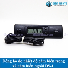 Đồng hồ hiển thị nhiệt độ 2 cảm biến trong và ngoài DS-1