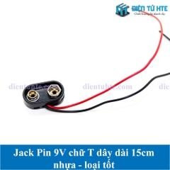 Jack Pin 9V chữ T dây dài 15cm loại tốt