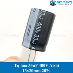 Tụ hóa AISHI 33uF 400V size 13x20mm 20%