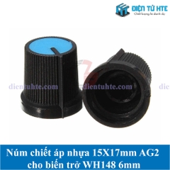 Núm chiết áp nhựa 15X17mm AG2 cho WH148 6mm