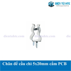 Đế cầu chì 5x20mm (chân sắt) lắp PCB