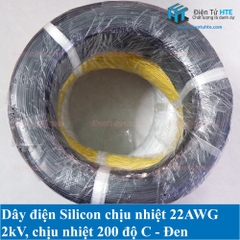 Dây điện Silicon chịu nhiệt siêu mềm 22AWG nhiều màu 1 mét