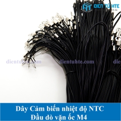 Dây cảm biến NTC 10K 1% B3435 đầu dò vặn ốc M4 dài 1 mét