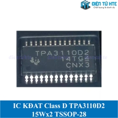 IC khuếch đại âm thanh TPA3110D2 TPA3110D2PWPR 15W 2 kênh Class D TSSOP-28 Mới