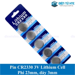 Pin Lithium Cell CR2330 2330 3V (Trong vỉ)