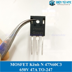 MOSFET kênh N công suất cao 47N60C3 SPW47N60C3 RDSon 0.07 ohm 650V 47A TO-247