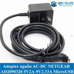 Adapter nguồn AC-DC QC NETGEAR AD2090320 5V 2A - 9V 2.33A Jack MicroUSB