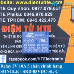 Relay 5V 10A 5 chân SRD-05VDC-SL-C chính hãng SONGLE