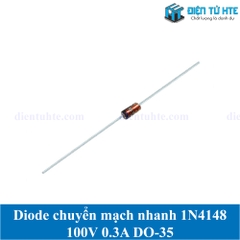 Diode chuyển mạch nhanh 1N4148 100V 0.3A chân cắm DO-35