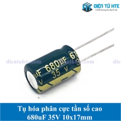 Tụ hóa tần số cao 680uF 35V 10x16mm