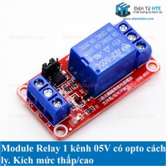 Module relay 1 kênh có opto cách ly kích mức cao - thấp
