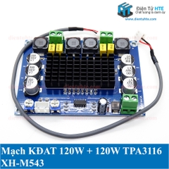 Mạch khuếch đại âm thanh TPA3116 120W + 120W XH-M543