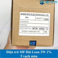 Điện trở MF Đài Loan 2W 5 vạch màu 1%